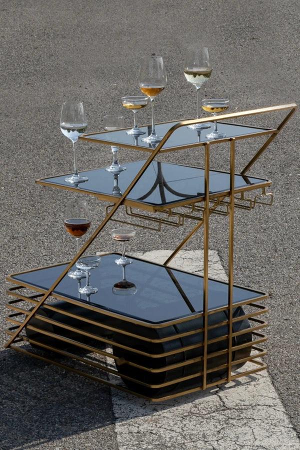 Rock N Roll Bar Trolley – Stylish & Functional Bar Cart – Nama Home